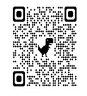 A qr code with a dinosaur

Description automatically generated