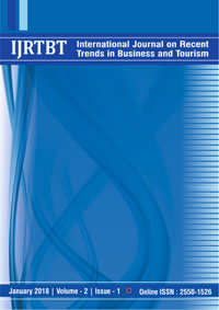 					View Vol. 2 No. 1 (2018): International Journal on Recent Trends in Business and Tourism
				