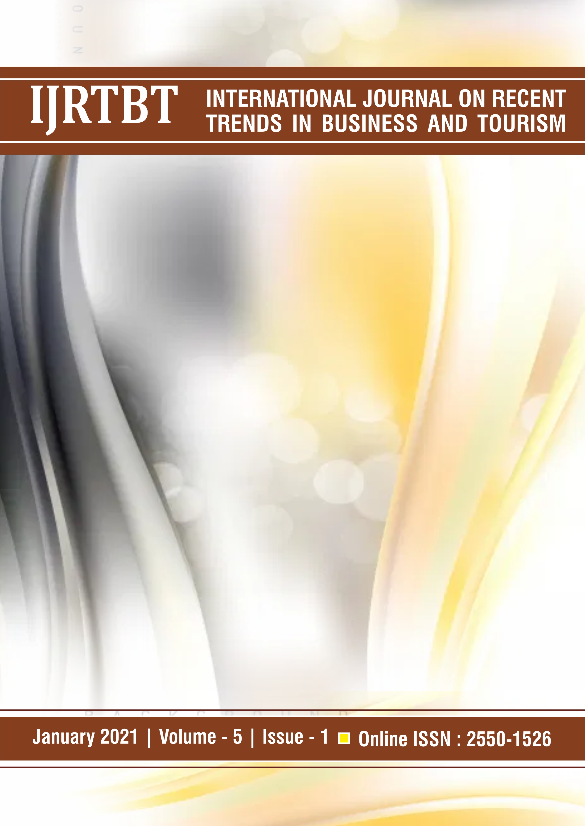 					View Vol. 5 No. 1 (2021): International Journal on Recent Trends in Business and Tourism
				