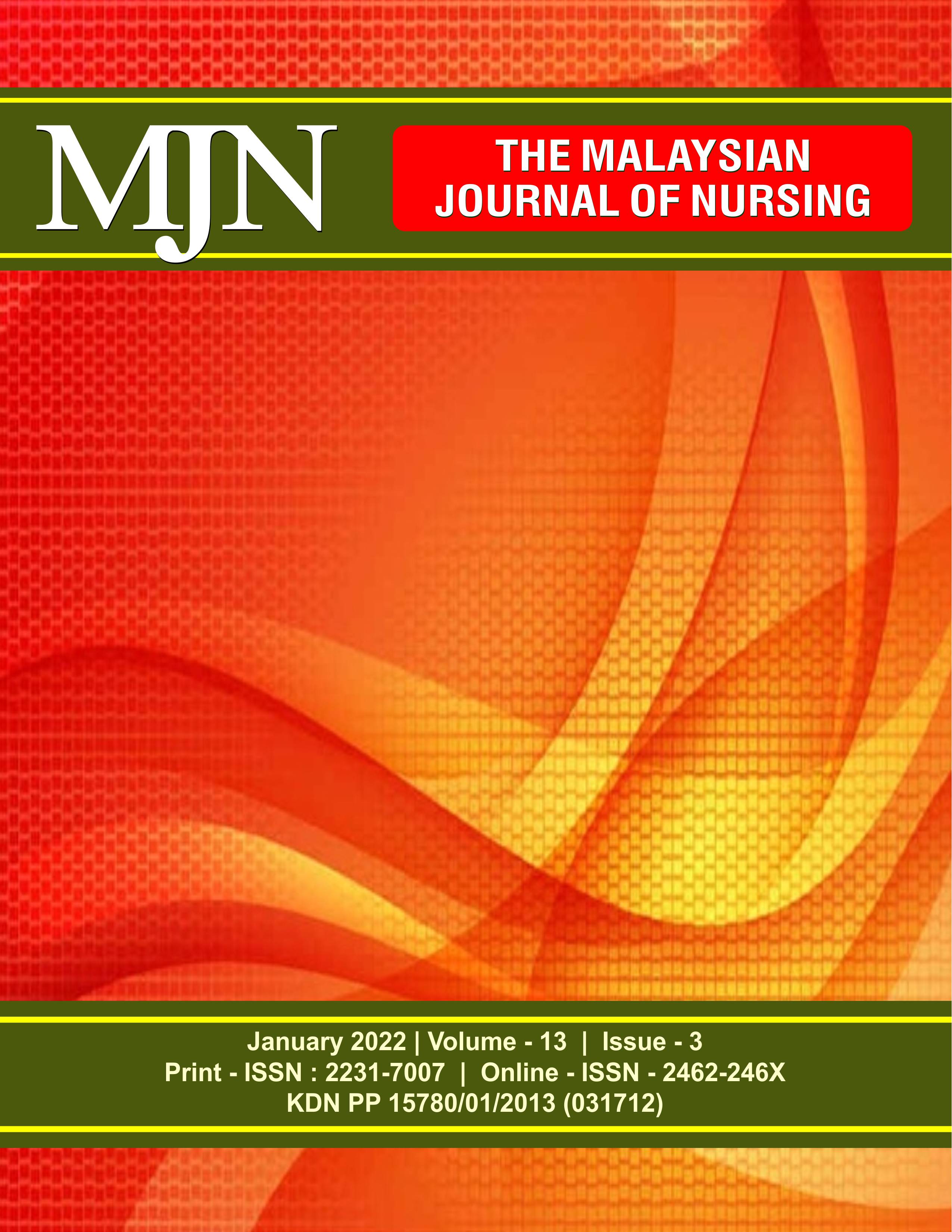 					View Vol. 13 No. 3 (2022): The Malaysian Journal of Nursing 
				
