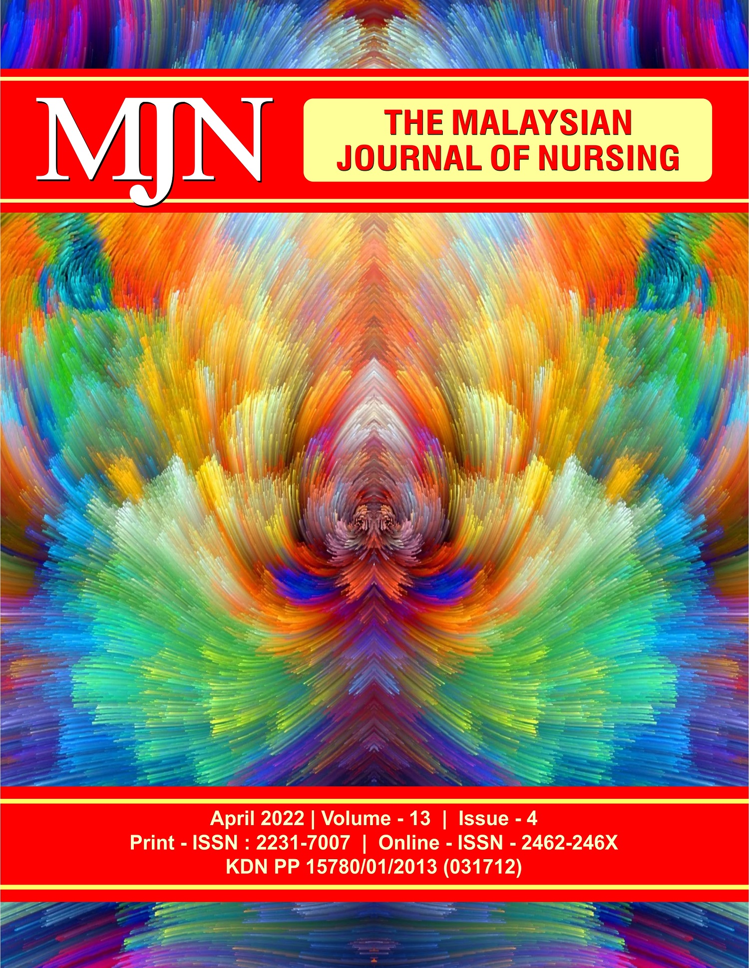 					View Vol. 13 No. 4 (2022): The Malaysian Journal of Nursing
				