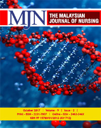 					View Vol. 9 No. 2 (2017): The Malaysian Journal of Nursing
				