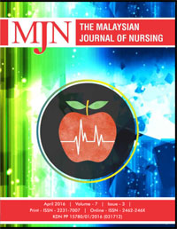 					View Vol. 7 No. 3 (2016): The Malaysian Journal of Nursing
				