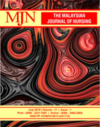 					View Vol. 11 No. 1 (2019): The Malaysian Journal of Nursing
				