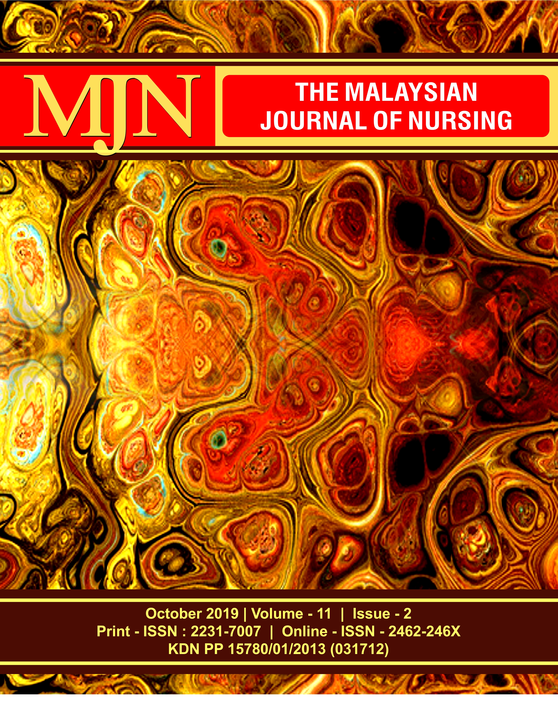 					View Vol. 11 No. 2 (2019): The Malaysian Journal of Nursing
				