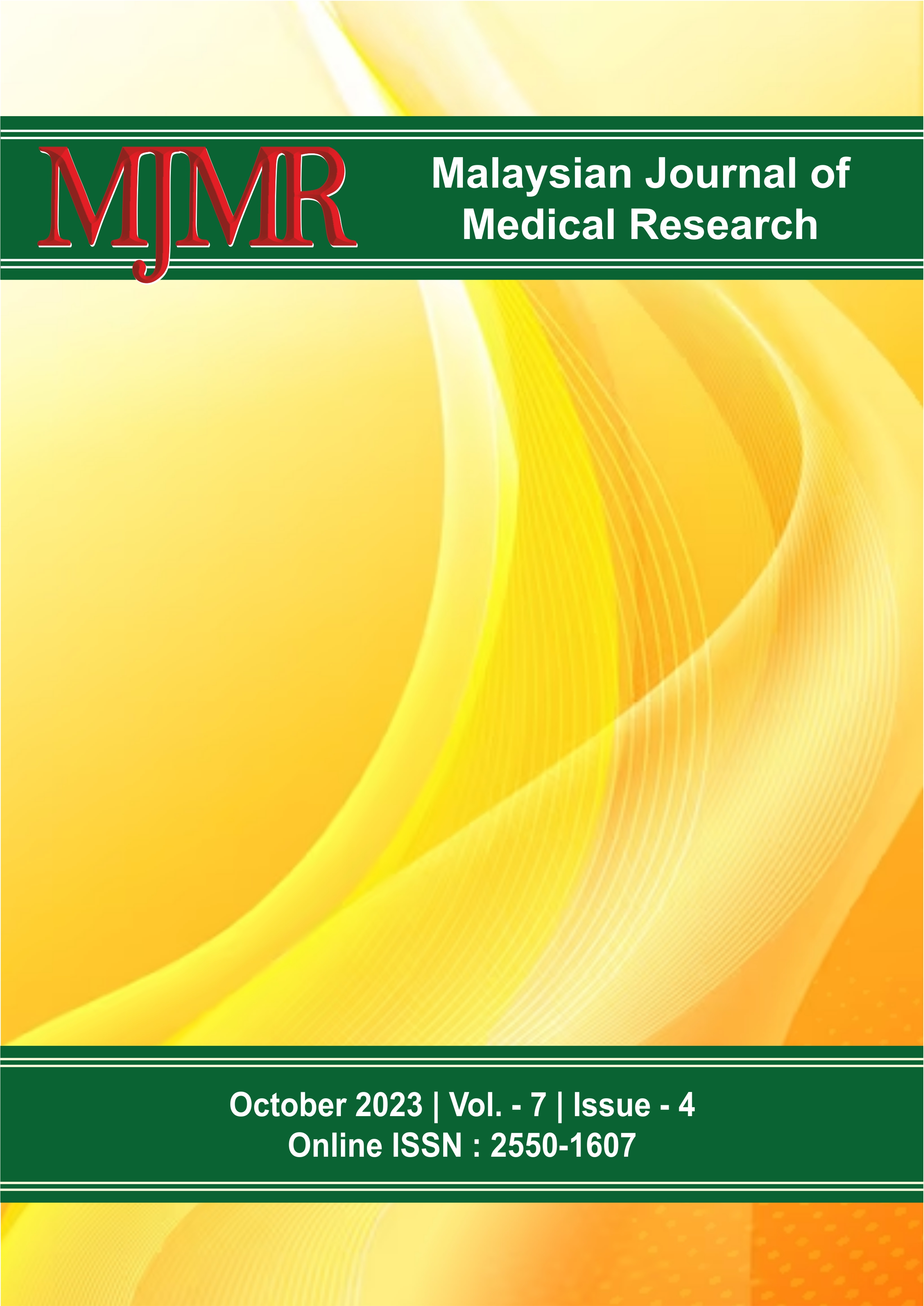 					View Vol. 7 No. 4 (2023): Malaysian Journal of Medical Research 
				
