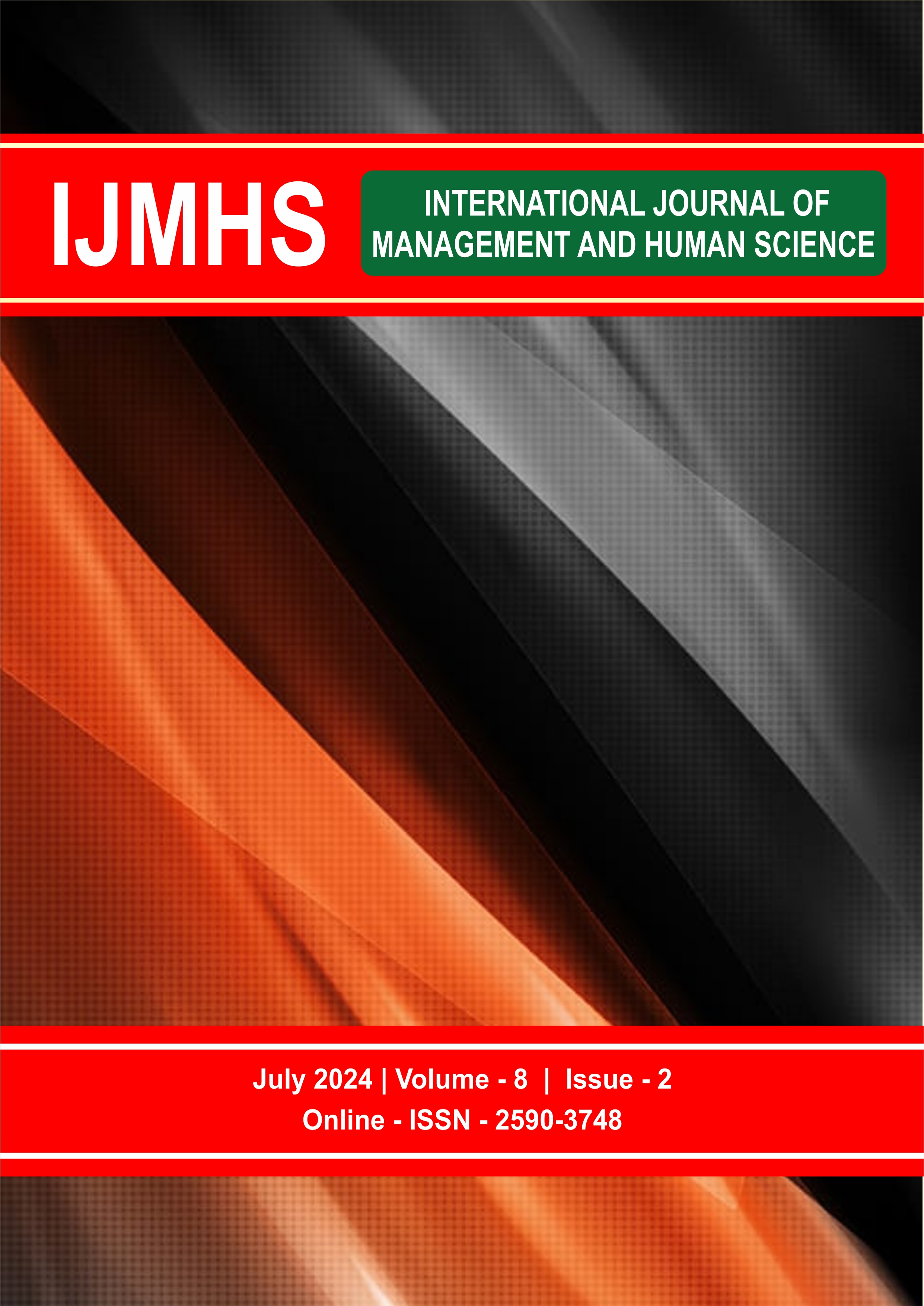 					View Vol. 8 No. 2 (2024): International Journal of Management and Human Sciences (IJMHS)
				