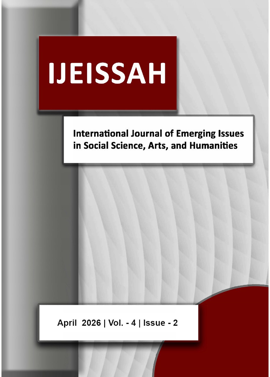 					View Vol. 4 No. 2 (2026): International Journal of Emerging Issues in Social Science, Arts, and Humanities (IJEISSAH)
				